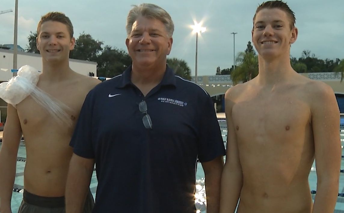 The Shaffer family share many winning moments in the pool.