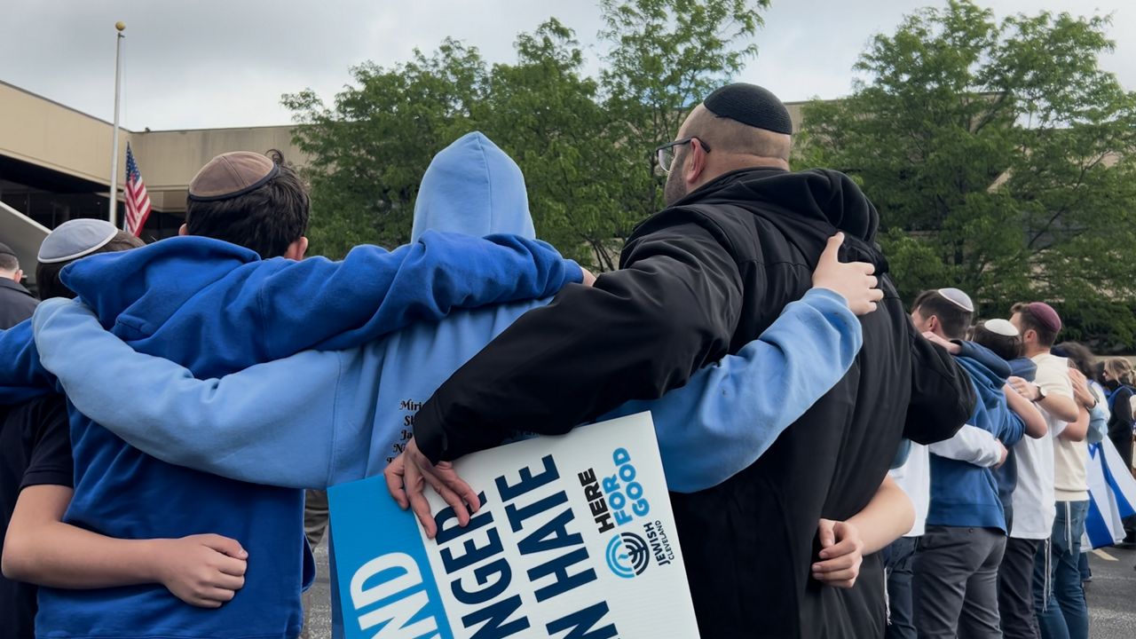 Community members come together at the Jewish Federation of Cleveland.