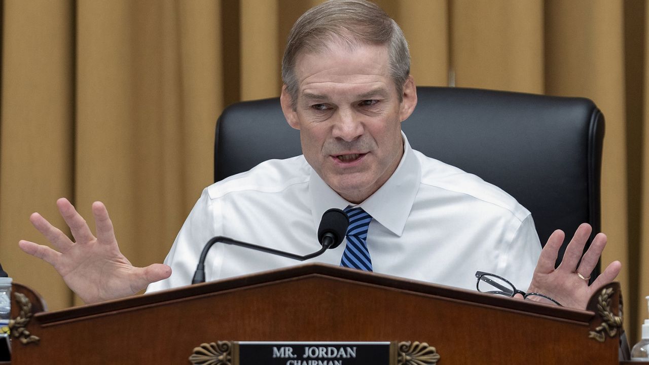 Rep. Jim Jordan, R-Ohio, chairman of the House Judiciary Committee, speaks during a hearing Thursday, May 16, 2024, on Capitol Hill in Washington. (AP Photo/Jose Luis Magana, File)