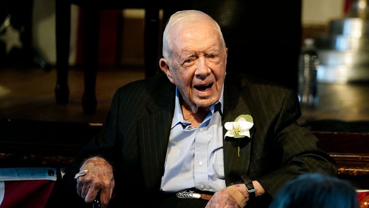 Jimmy Carter attends peanut festival ahead of 99th birthday