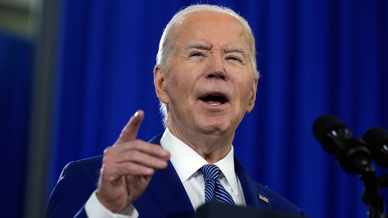 President Joe Biden speaks about reproductive freedom on Tuesday, April 23, 2024, at Hillsborough Community College in Tampa, Fla. (AP Photo/Manuel Balce Ceneta)