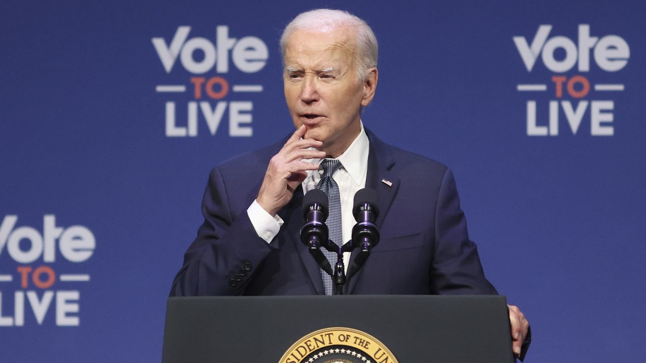 President Joe Biden speaks at a 2024 Prosperity Summit Tuesday, July 16, 2024, in North Las Vegas, Nev. (AP Photo/Ronda Churchill)