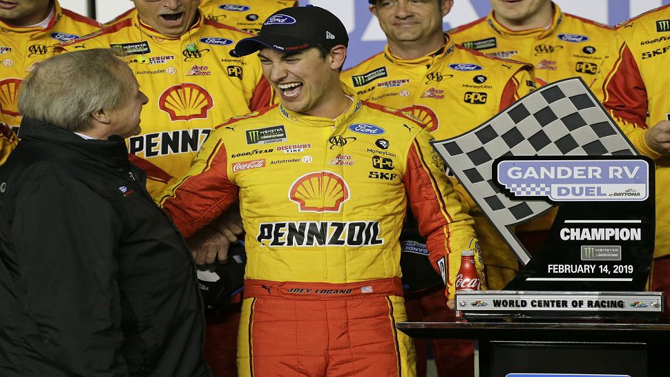 Joey Logano earned a spot in the second row for the Daytona 500.