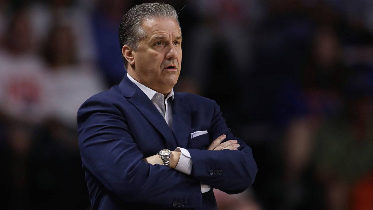 Head Coach John Calipari is pressing for a new basketball practice facility (AP Photo/Matt Stamey)