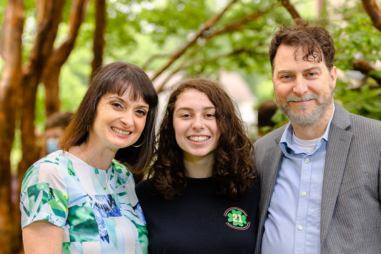 John Panza with his wife, Jane and daughter, Eva