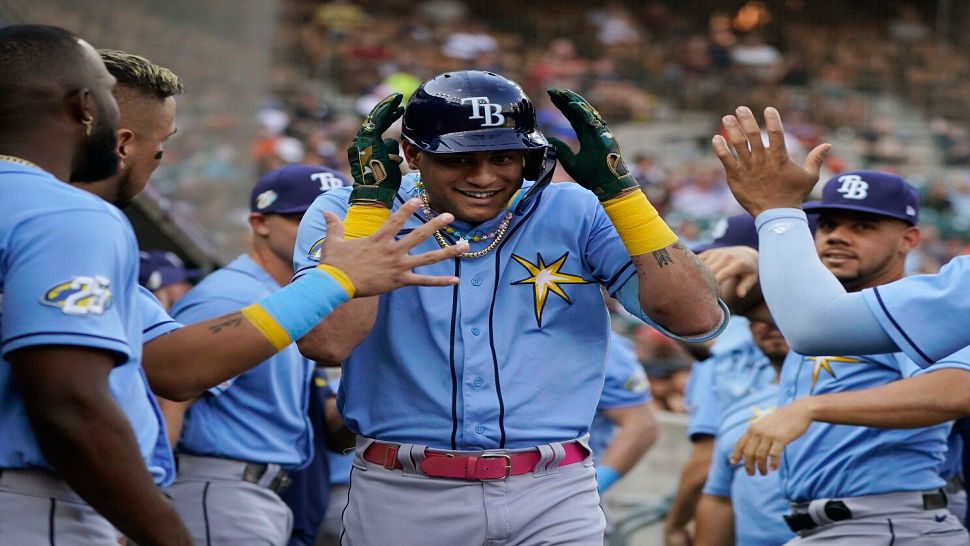 Rays rout Tigers 8-0
