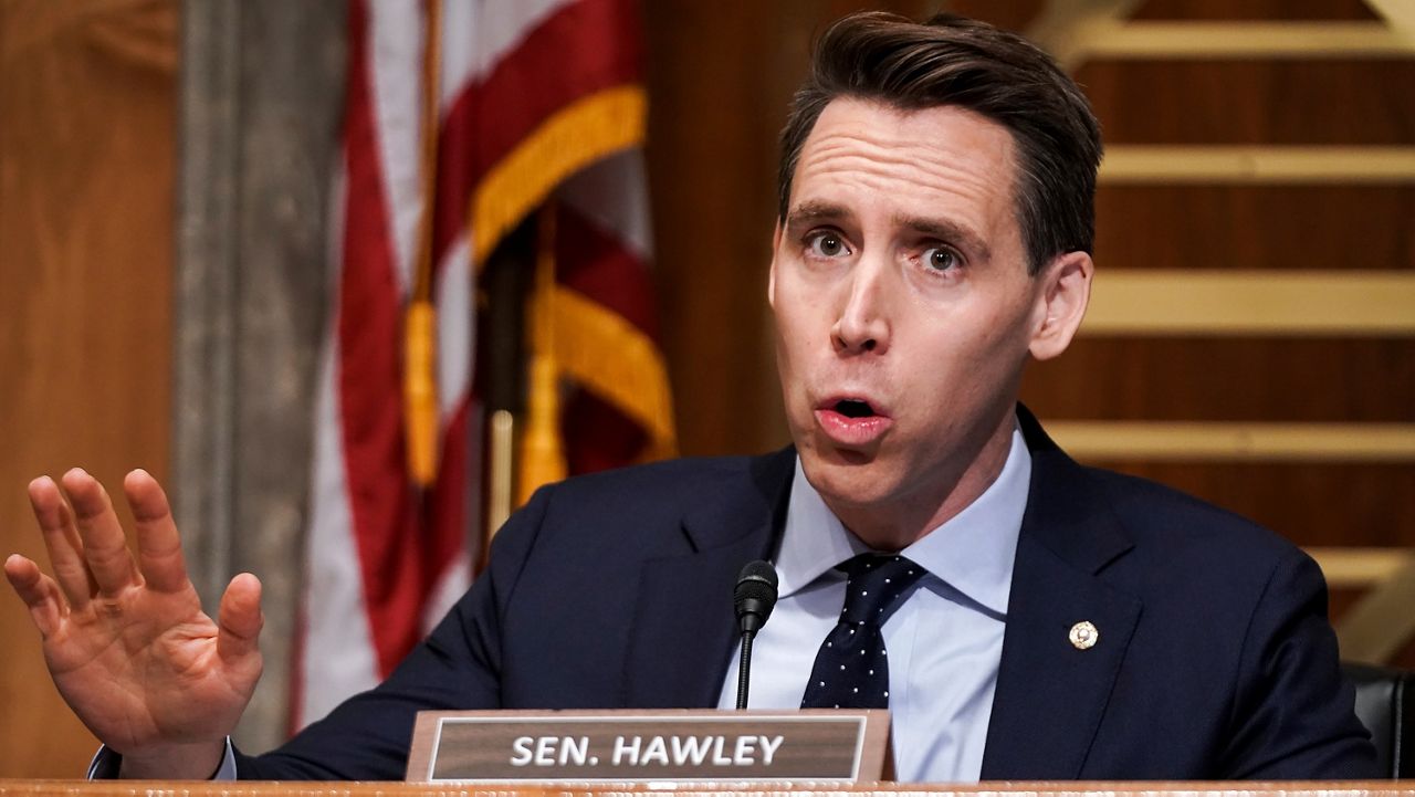 A political action committee linked to Missouri Senator Josh Hawley will not hold its event at Portifino Bay Hotel near Universal Orlando, Loews Hotels announced. (AP Photo) 