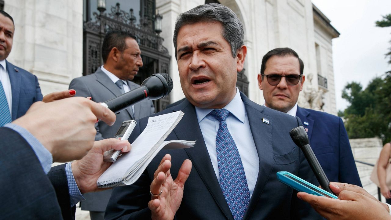 Former Honduran President Juan Orlando Hernández (AP Photo/Jacquelyn Martin,File)