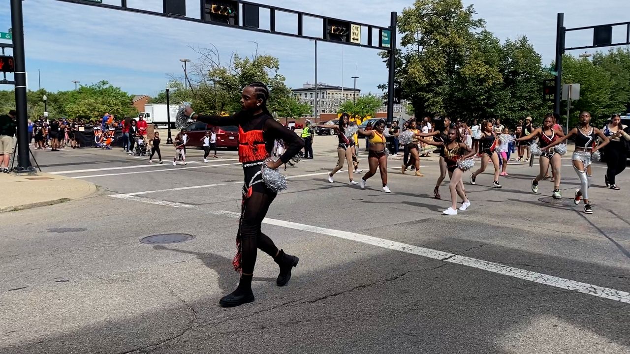 Cincinnati's first-ever Juneteenth Parade marched through the streets of downtown on Monday (Photo: Tino Bovenzi Spectrum News 1). 