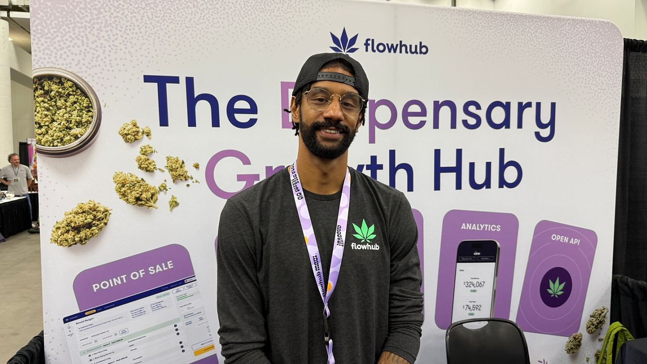Kentucky native Justin Goods works for Flowhub, a technology company focused on the cannabis industry (Spectrum News 1/Mason Brighton)