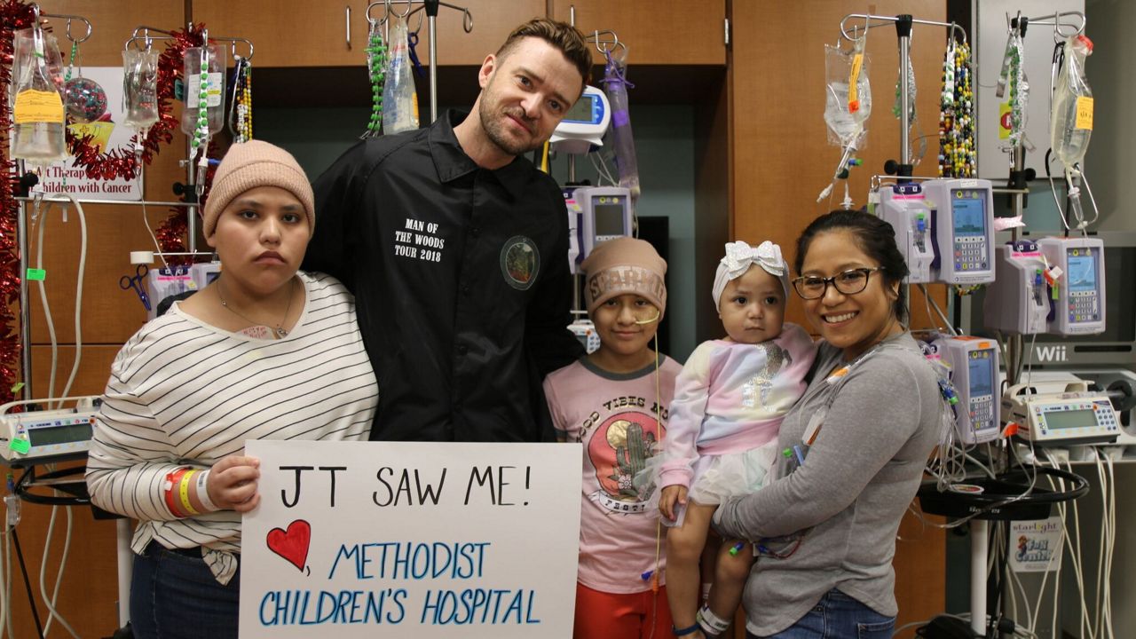 Justin Timberlake visits Methodist Children's Hospital (photo credit: Methodist Children's Hospital)