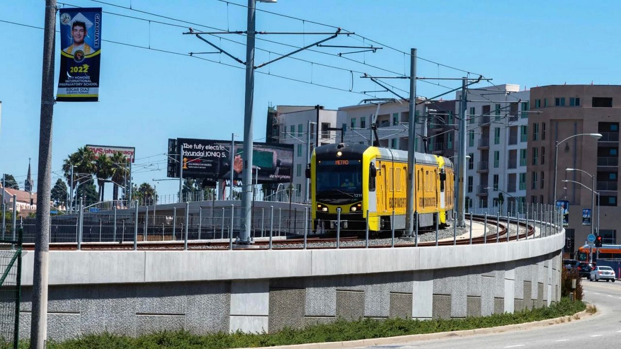 Metro K line light rail Crenshaw Inglewood El Segundo streetcar SoFi Stadium