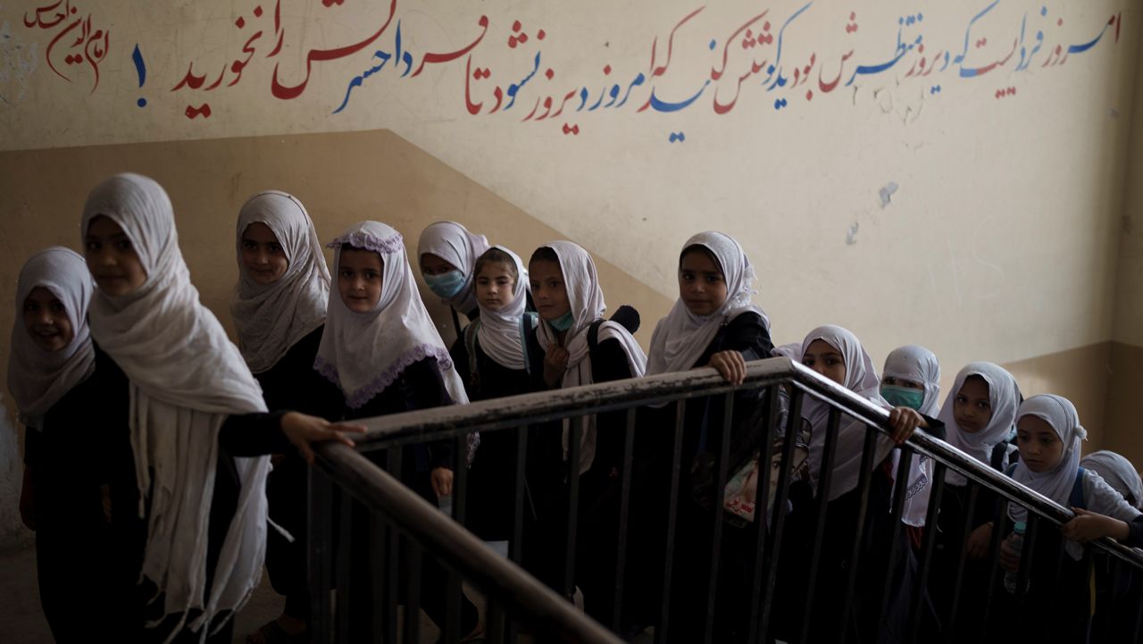 The Taliban has said girls and women should be in segregated classrooms. 