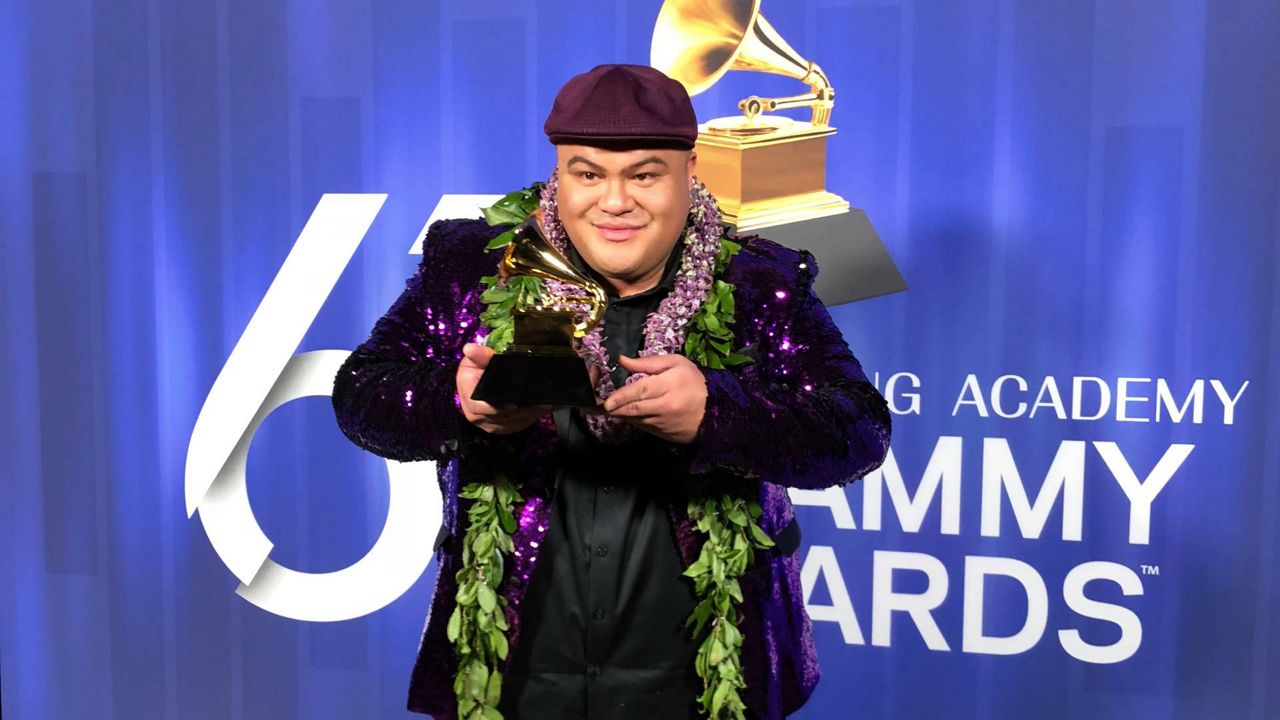 Kalani Pe‘a at the 2019 Grammy Awards (Courtesy Kalani Pe‘a music)