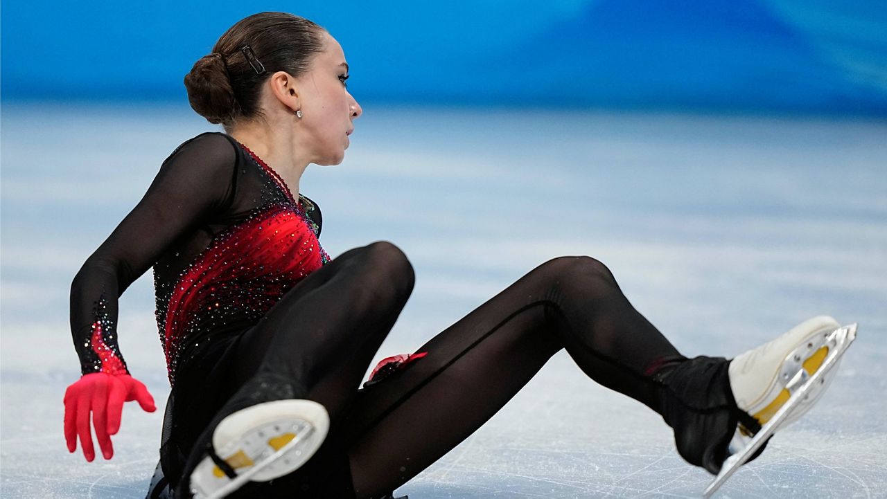 Shcherbakova wins figure skating gold as Valieva collapses