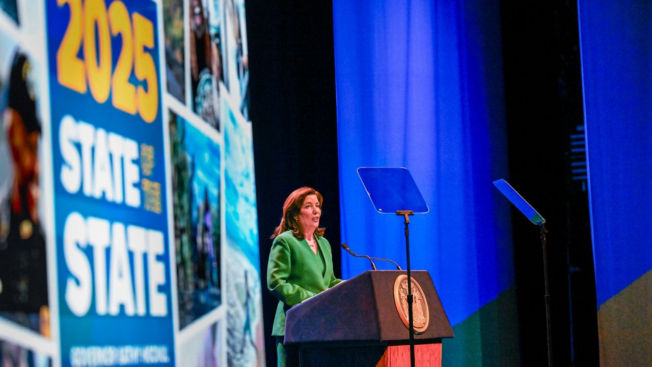 Gov. Kathy Hochul delivers the 2025 State of the State Address on Tuesday, Jan. 14, 2025, in Albany, N.Y. (Mike Groll/Office of the New York Governor)