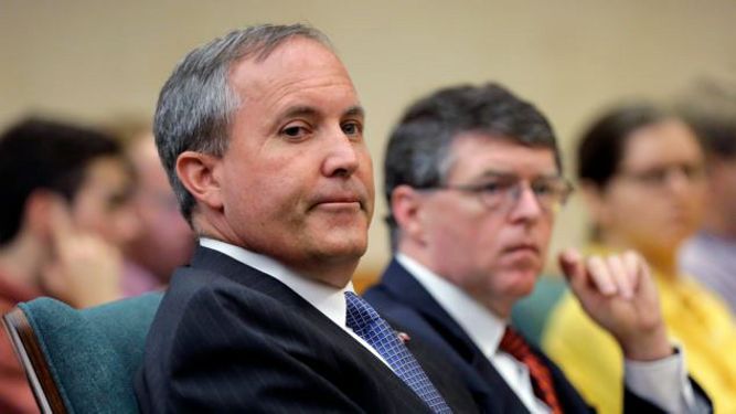 Texas Attorney General Ken Paxton appears in this file image. (Associated Press)