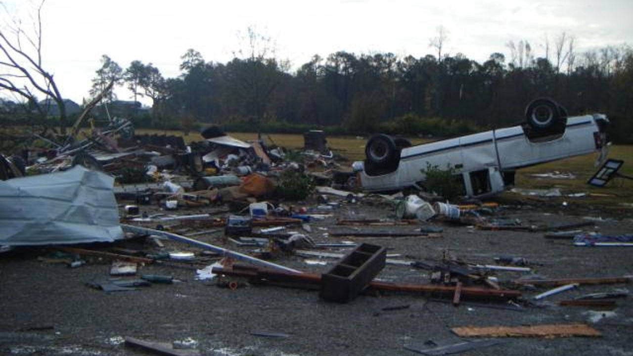November 2008 tornado damage photo