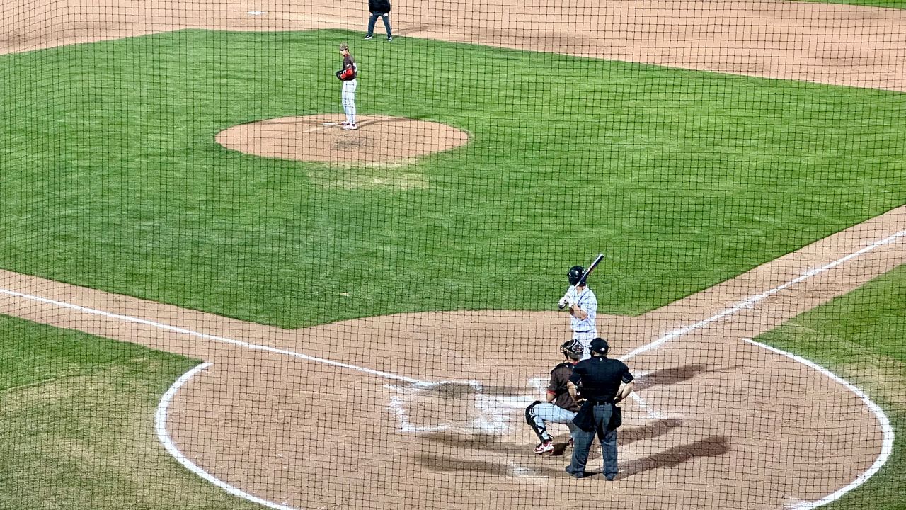 Holy Cross at a recent game against Brown (Spectrum News1/Kevin Shea)