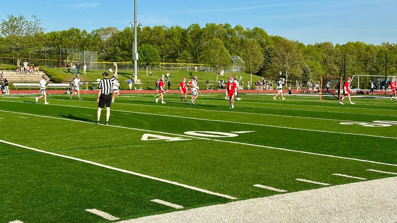 St. John's and Shrewsbury battle in boys lacrosse (Spectrum News1/Kevin Shea)