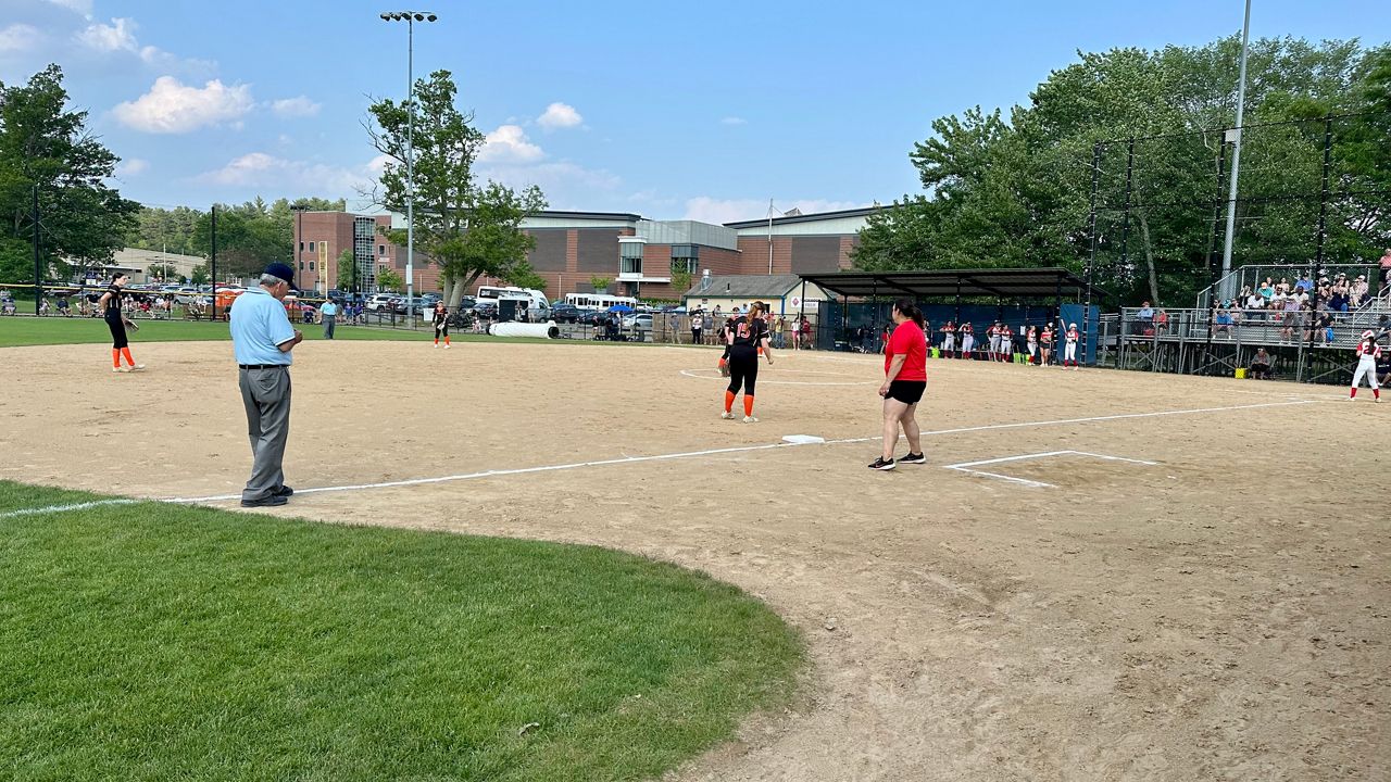 Uxbridge fell to Tyngsboro in the Division 4 softball state semi-finals (Spectrum News1/Kevin Shea)