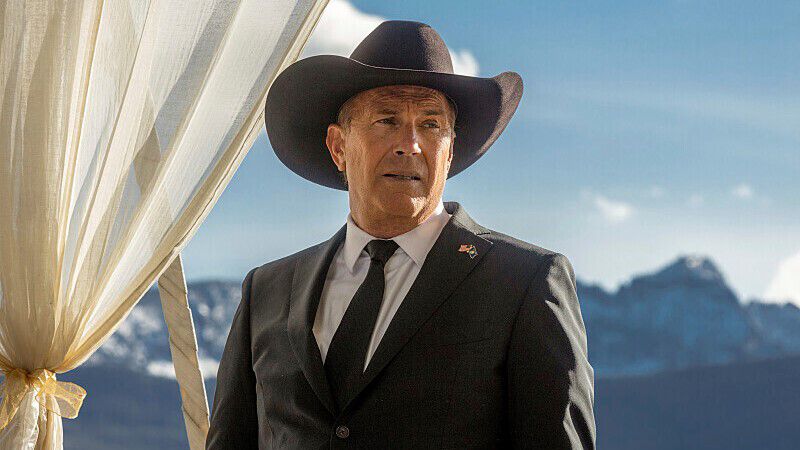 This image released by Paramount Network shows Kevin Costner in a scene from “Yellowstone.” The popular Paramount network drama “Yellowstone” will end in November with a batch of episodes that concludes its fifth season. (Paramount Network via AP)