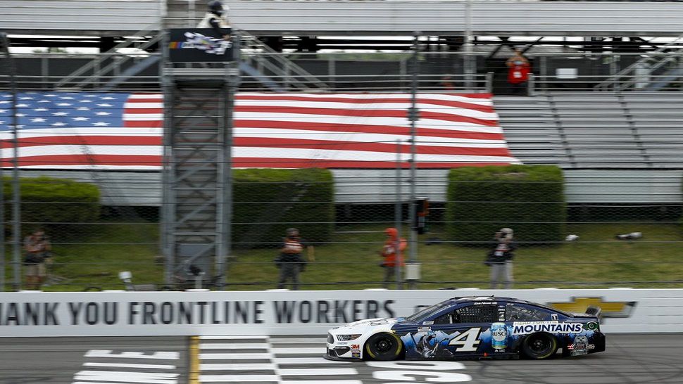 Kevin Harvick won the first of two NASCAR Cup races in front of no fans this weekend at Pocono.