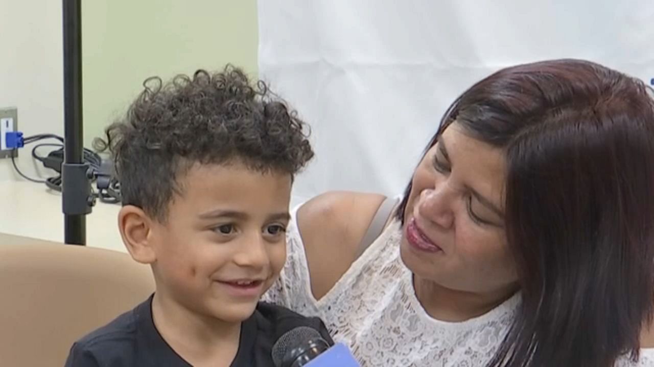 5-year old kidney recipient meets family of deceased donor from the Bronx