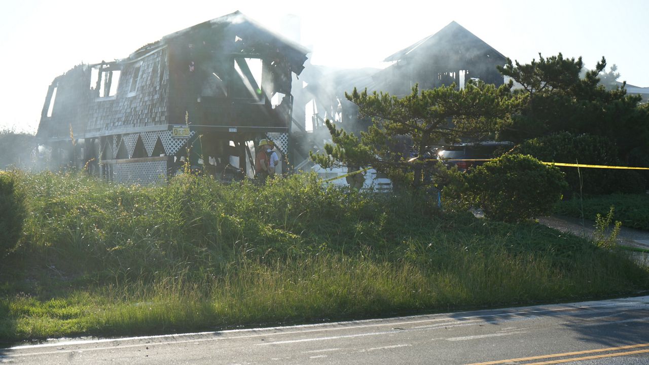 The fire was reported just before 2:30 a.m. Friday at a house on North Virginia Trail. (Kill Devil Hills Fire Department)