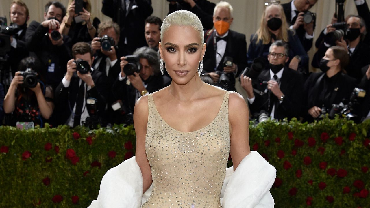 Kim Kardashian attends The Metropolitan Museum of Art's Costume Institute benefit gala on May 2 in New York. (Photo by Evan Agostini/Invision/AP, File)
