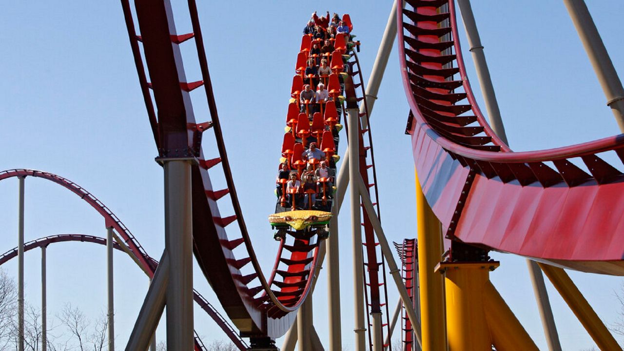 Roller coaster at Kings Island