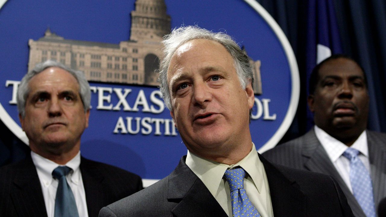 Kirk Watson speaks during a news conference Monday, March 9, 2009, in Austin, Texas. (AP Photo/Harry Cabluck)