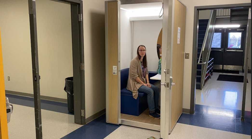 Lincoln Charter school is the first K-12 school system in NC to install lactation pods for staff to pump 