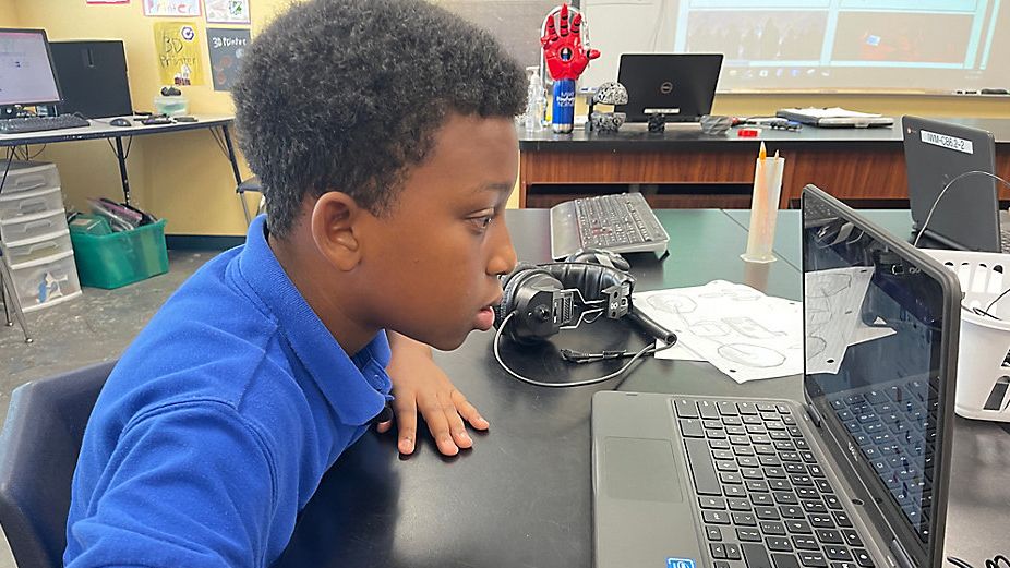 Space Coast student Kristian Samlal and his classmates are eagerly watching the development of NASA's Lucy mission. (Spectrum News 13/Greg Pallone)