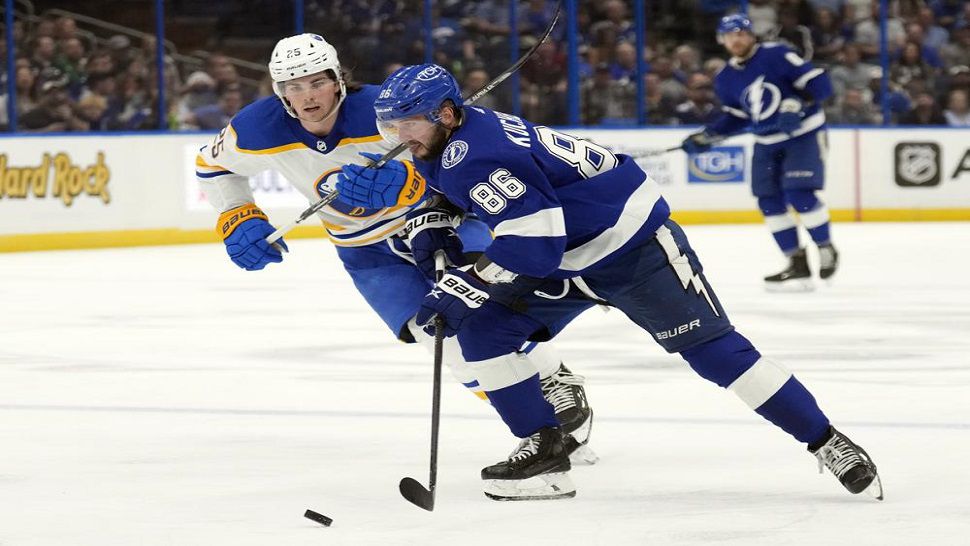 Kucherov posts goal, 3 assists as Lightning beat Sabres 5-3