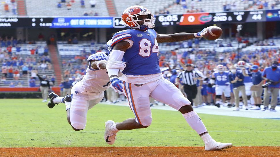 Pitts Puts on Show at Florida's Pro Day for NFL Evaluators