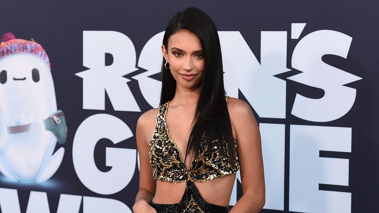 Cast member Kylie Cantrall arrives at the world premiere of "Ron's Gone Wrong" on Tuesday, Oct. 19, 2021, at the El Capitan Theatre in Los Angeles. (Photo by Jordan Strauss/Invision/AP)