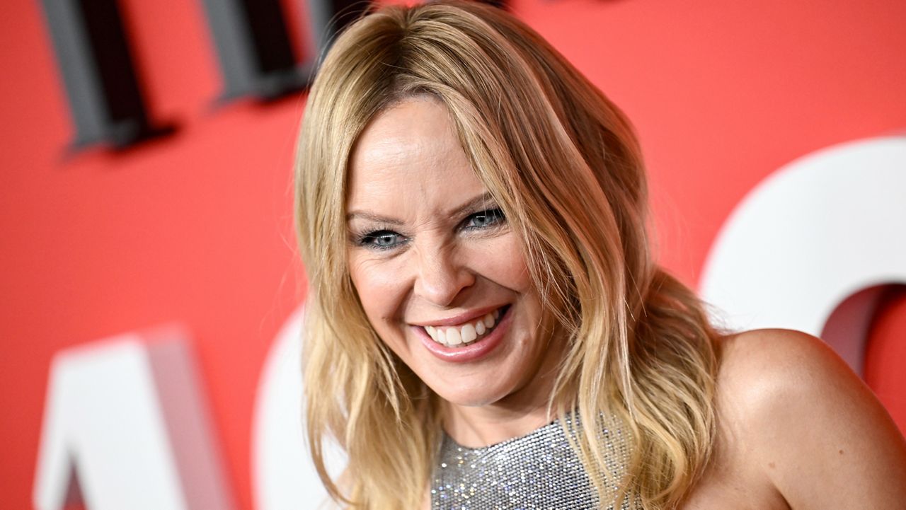 Kylie Minogue attends the Time100 Gala, celebrating the 100 most influential people in the world, at Frederick P. Rose Hall, Jazz at Lincoln Center on Thursday, April 25, 2024, in New York. (Photo by Evan Agostini/Invision/AP)