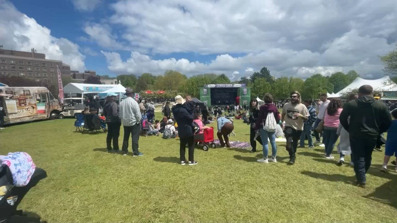 Lilac fest setup