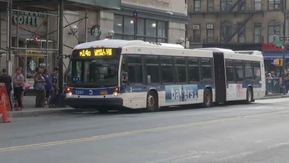 There will be 80 new buses an hour crossing the Williamsburg Bridge, an HOV lane and the M14 SBS bus service. 