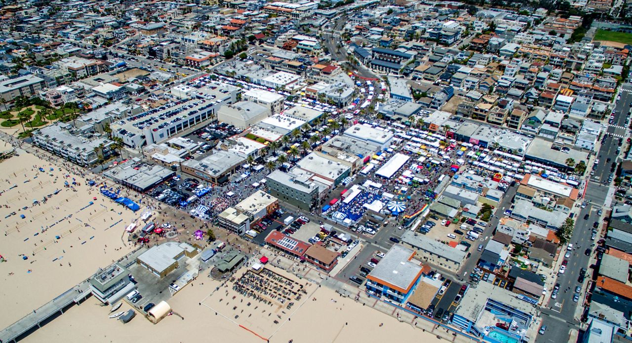 Fiesta Hermosa, a twice-annual beachside street fair, will charge admission for the first (and possibly last) time in its history. Photo courtesy Hermosa Beach Chamber of Commerce