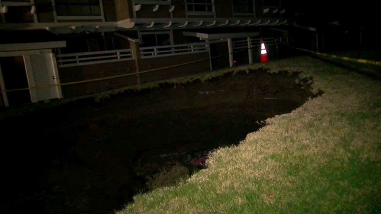 Voluntary Evacuations Underway Due To Large Sinkhole