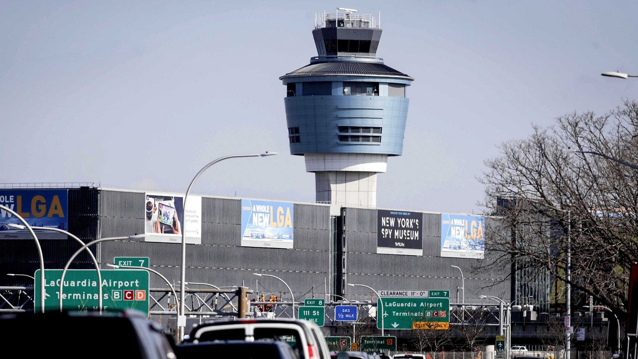 A bird strike involving an American Airlines jetliner disabled one of the plane's two engines shortly after takeoff from New York's LaGuardia Airport, forcing the flight to turn around and land at John F. Kennedy International Airport, authorities said Friday. (AP Photo/Julio Cortez, File)