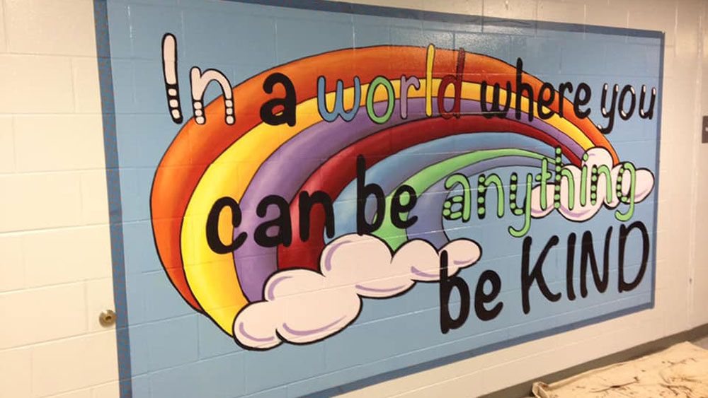 The mural inside Lake Sybelia Elementary School. (Jenny Hawk, Viewer)