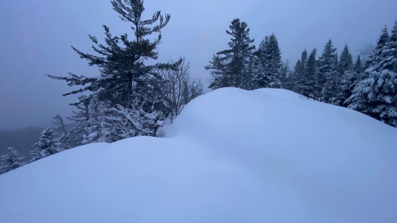 Snow in Old Forge, N.Y. (Photo by Greg Ball)