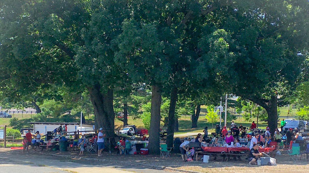 State Park Full at Lake Quinsigamond