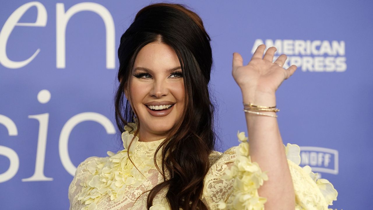 Lana del Rey poses at the 2023 Billboard Women in Music Awards, Wednesday, March 1, 2023, at YouTube Theater in Inglewood, Calif. (AP Photo/Chris Pizzello)