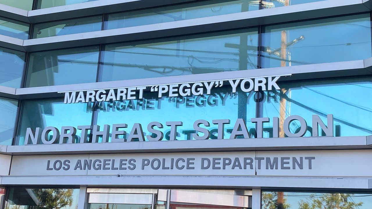 The Los Angeles Police Department Northeast station has been renamed for the late LAPD Deputy Chief Margaret "Peggy" York. (Spectrum News/Susan Carpenter)