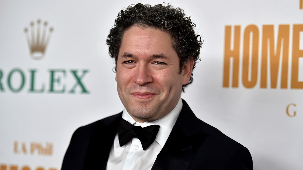 Gustavo Dudamel appears at the Los Angeles Philharmonic Homecoming Concert & Gala in Los Angeles on Oct. 9. 2021. (Photo by Richard Shotwell/Invision/AP, File)