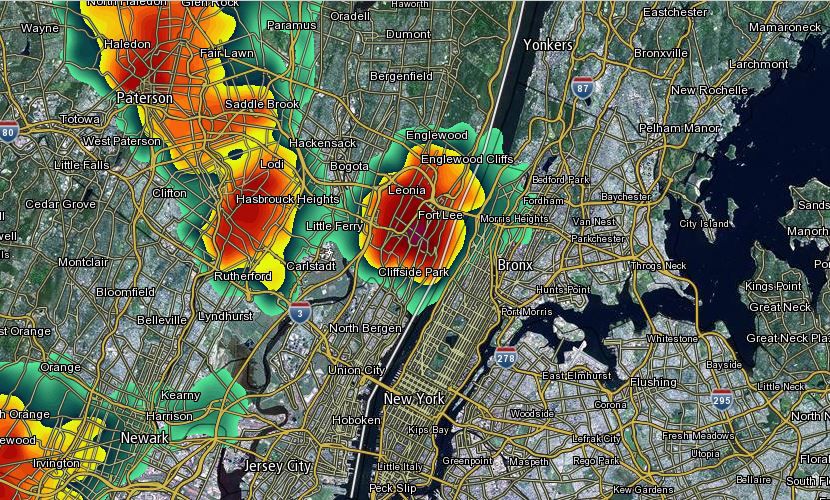 New York y alrededores con fuertes lluvias y vientos